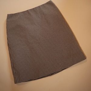 Vintage 90s Tan/Black Plaid Mini Skirt